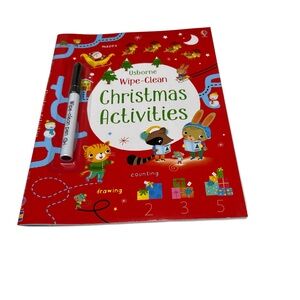 Usborne Wipe Clean Christmas Activities Book
